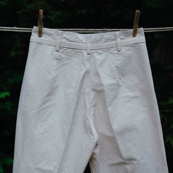 Jesse Kamm Straight Leg Pants in White - Picture 5 of 5